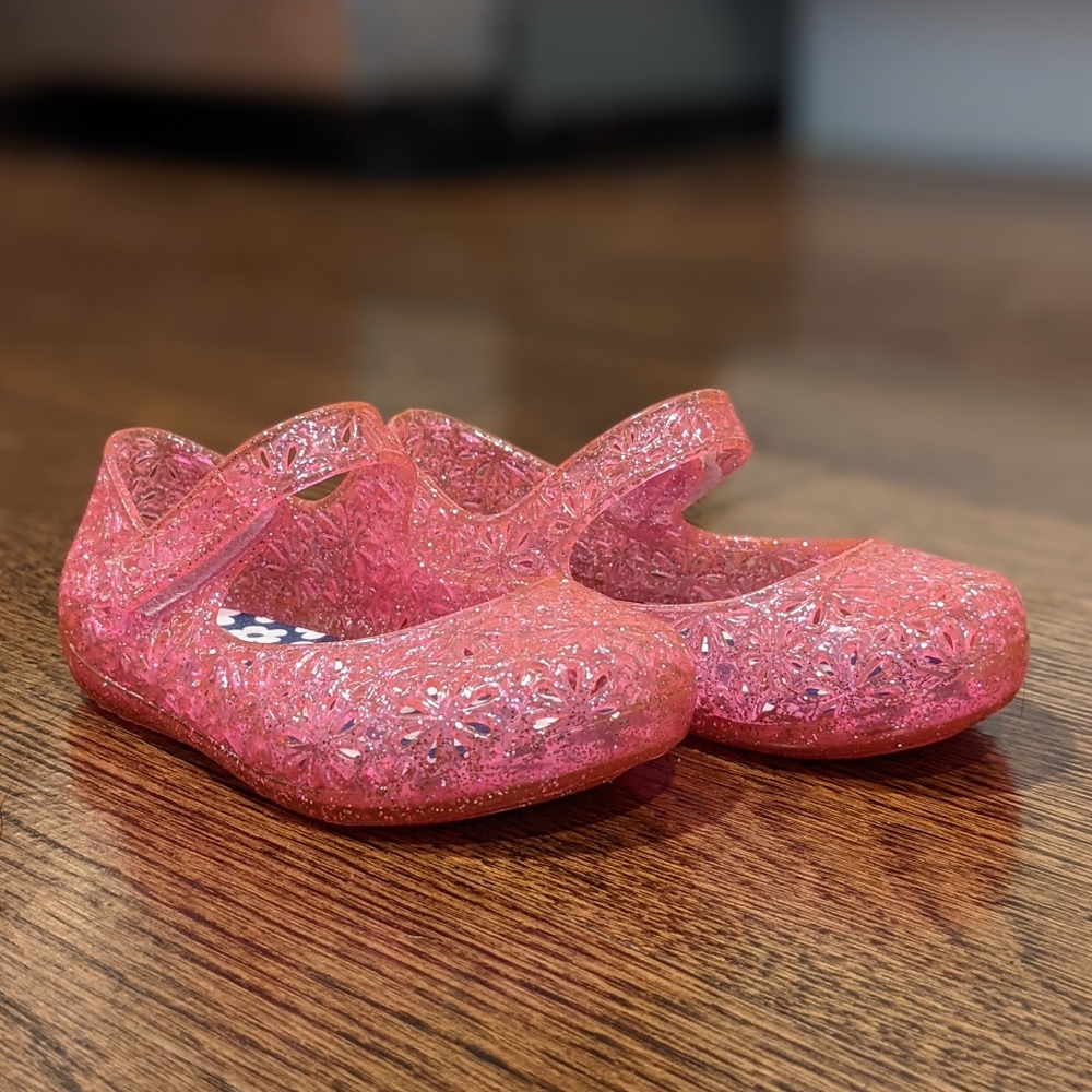 Pink Sparkle Jellies/Sandals for Babies - Size 3